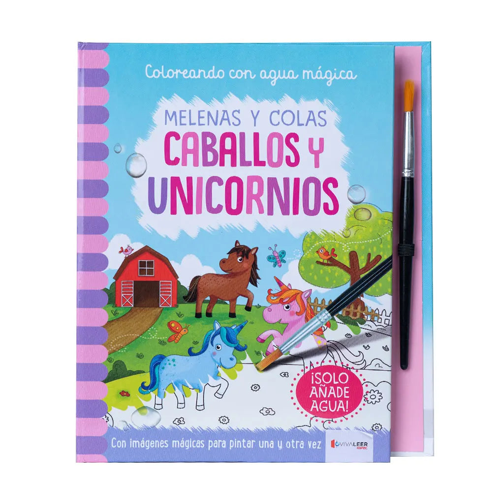Coloreando Con Agua: Caballos Y Unicornios