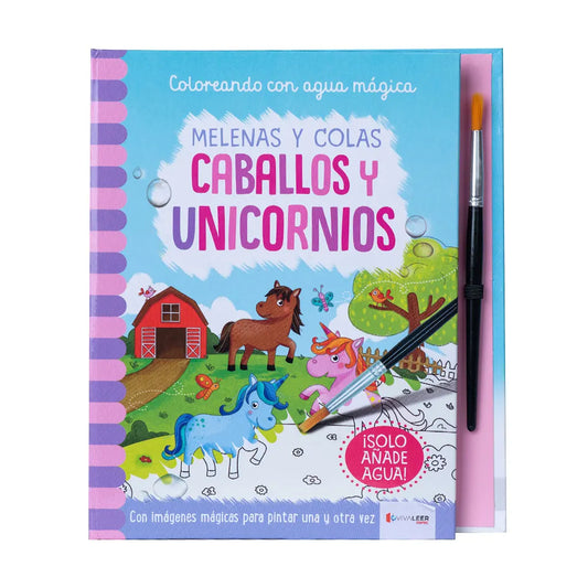 Coloreando con agua: Caballos y Unicornios