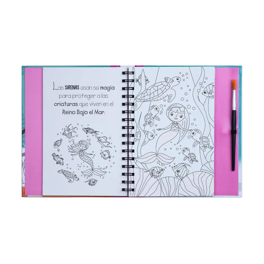 Coloreando Con Agua: Sirenas