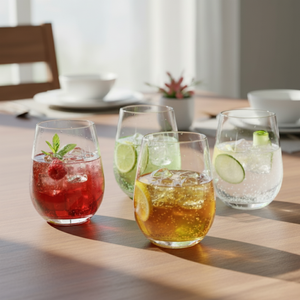 Combo 2 Copas Acrílicas Gin 660 ml + 4 Vasos Copa Hausmann 610 ml