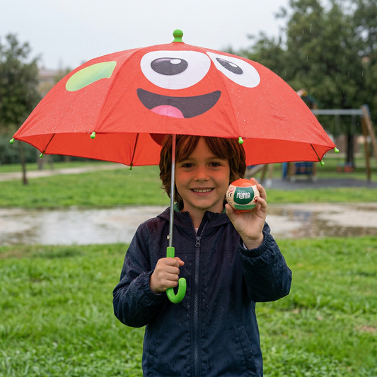 Combo 1 Paraguas Infantil y Prontín + 1 Coleccionable Sorpresa
