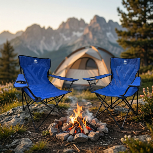 Combo 2 Sillas de Camping Outdoor Plegable Llaima Azul