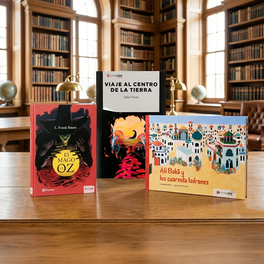 Combo Libros Clásicos 1 Viaje Al Centro De La Tierra + 1 El Mago De Oz + 1 Alí Babá Y Los 40 Ladrones