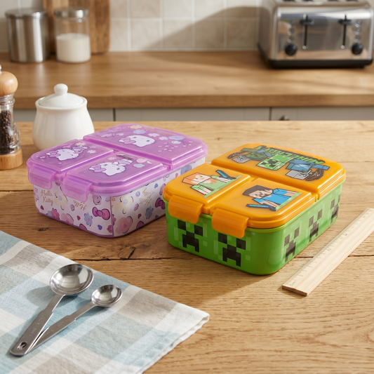 Porta Sandwich Hello Kitty + 1 Minecraft con Divisiones