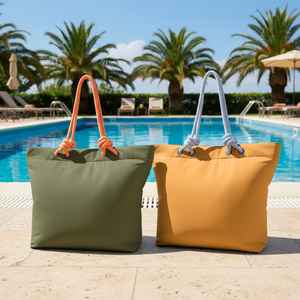 Combo 2 Bolsos Cooler Impermeable 16.5Lt Beige y Verde Oliva