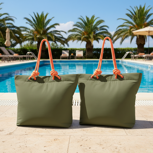 Combo 2 Bolsos Cooler Impermeable 16.5Lt Verde Oliva