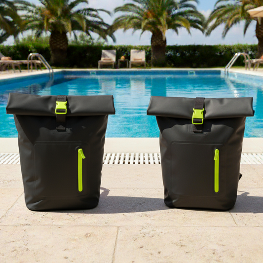 Combo 2 Mochilas Cooler Impermeable 15Lt Gris