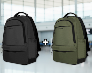 Combo 2 Mochilas Saxoline Cardiff 30L Black y Green