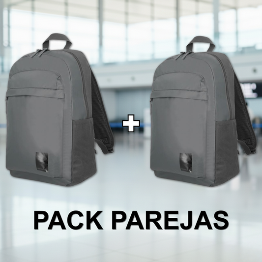 Combo 2 Mochilas Saxoline Pittford Gris 25 L