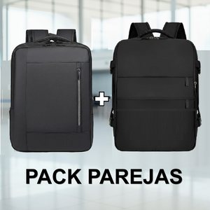 Combo Exclusivo: Mochila Viaje Viral (Cabina Avión) Black 24LT + Mochila Viral XL 40L Black Navigator