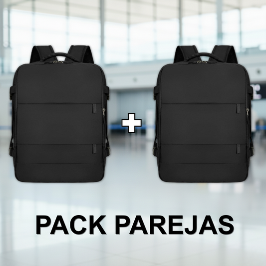 2 Mochilas de Viaje Viral Cabina 40L Black.