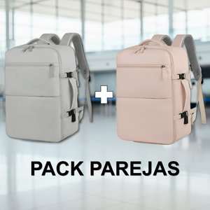 Combo 2 Mochilas de Viaje Viral (1 Pink & 1 Grey).(Cabina Avión) 40L