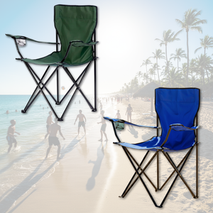 Combo 2 Sillas Plegables Apoya Brazos Verde y Celeste Navigator