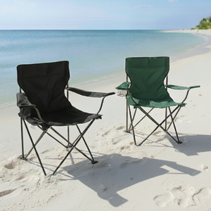 Combo 2 Sillas Plegables Apoya Brazos Verde y Negro Navigator