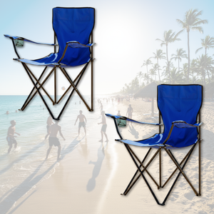 Combo 2 Sillas Plegables Apoya brazos Celeste Navigator