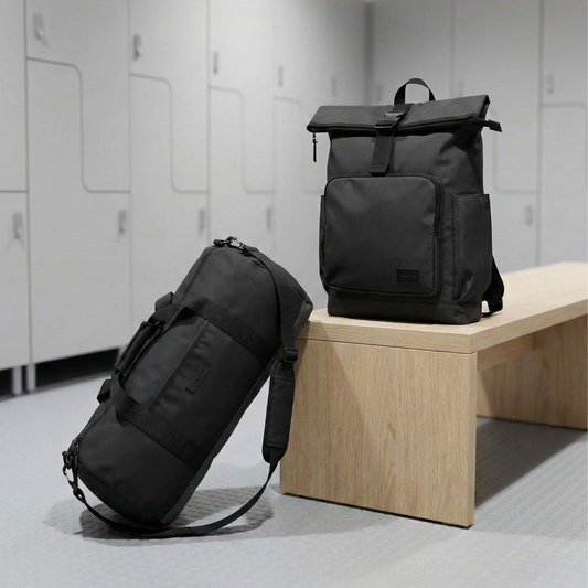 Combo: Bolso Saxoline Negro + Mochila Saxoline Preston