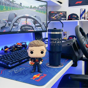 Combo RED BULL: 1 Botella Inox 900 Ml + 1 Funko Pop Max Verstappen Oracle Red Bull Racing