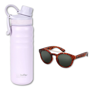 Combo: Botella Yosemite1 Buffer 700 Soaked Lila + Lentes de Sol Rotter & Krauss M2
