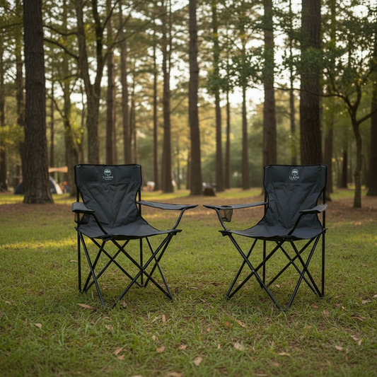 Combo Dos Silla de Camping Outdoor Plegable Llaima Negra