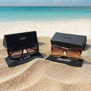 Combo Lentes de sol Lubeck color café + Lentes De Sol Marinha