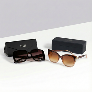 Combo Lentes de sol Lubeck color café + Lentes De Sol Marinha