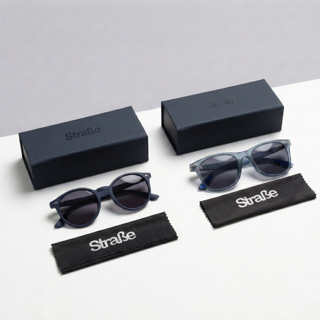 Combo Lentes de sol Rostock color navy + Lentes de sol Ulm color gris