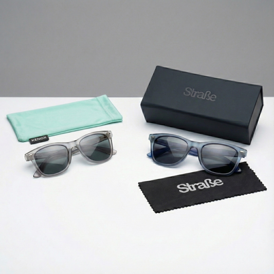 Combo Lentes de sol Ulm color gris + Lentes De Sol Infantil Theo