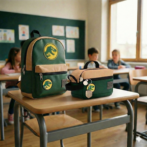 Combo Mini Mochila Jurassic World + Estuche