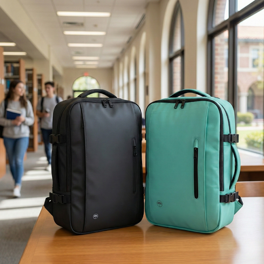 Combo Mochilas de Viaje Viral XL 40L Llaima Color Negro y Menta