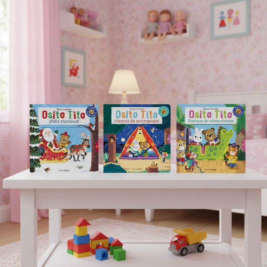 Combo Osito Tito. ¡Feliz Navidad! Osito Tito. Parque De Atracciones y Osito Tito ¡Vamos De Acampada!