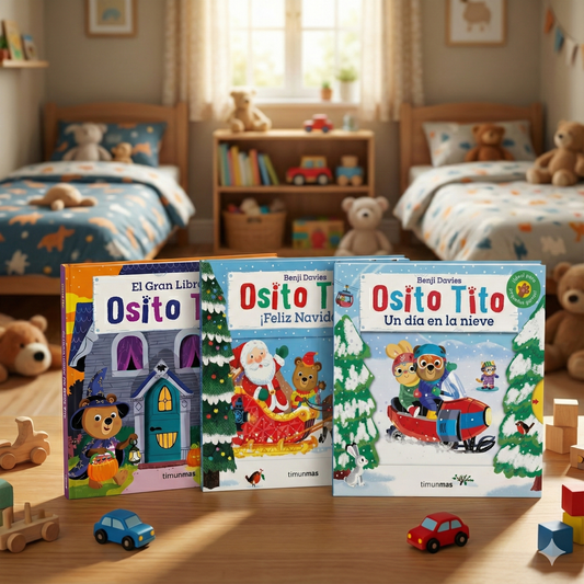 Combo Osito Tito Feliz Navidad Osito Tito Un Día En La Nieve y Osito Tito La Casa Encantada