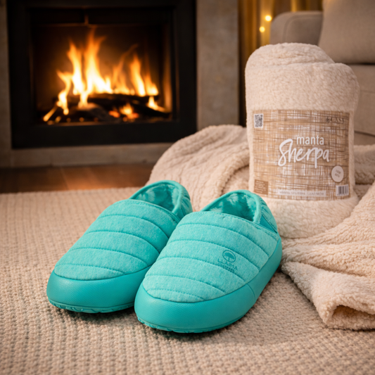 Pantufla Calipso Llaima + Manta Sherpa