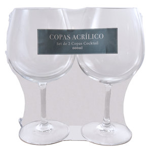 Set 2 Copas Acrílicas Gin 660ml