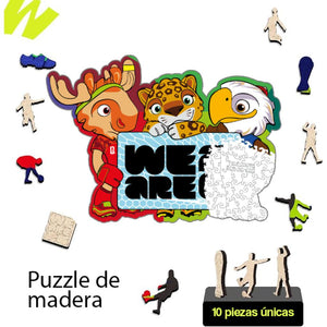 Puzzle 100 Piezas FIFA 2026 Mascotas Starter Lite