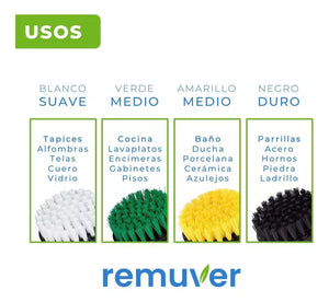 Set 10 Cepillos Limpieza. Auto Hogar Y Tapiz, Para Taladro
