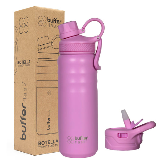 Combo Buffer 1 Mug Térmico Roques 750 ml Ice Leopardo + 1 Botella Térmica 700 ml Dani Pink