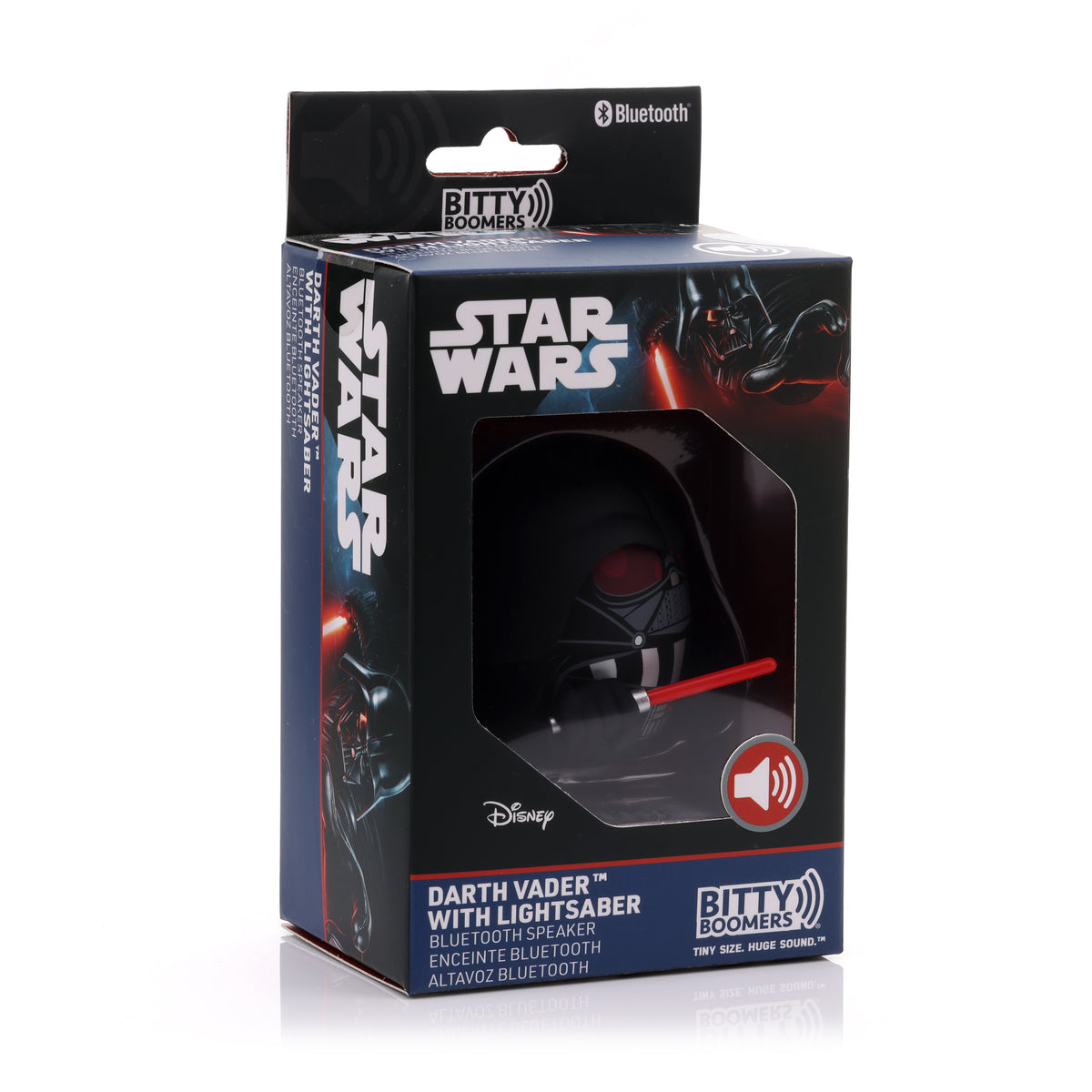 Parlante Bluetooth Portátil Darth Vader Sable De Luz Star Wars Bitty Boomers