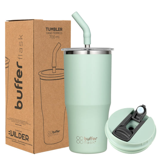 Mug Vaso Térmico Buffer Roques 750 ml + 2 Tapas Sage Green