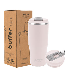 Mug Vaso Térmico Buffer Roques 750 ml + 2 Tapas Pinky