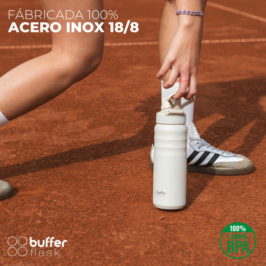 Combo Buffer Botella 700ml Yosemite1 Ivory y Negro