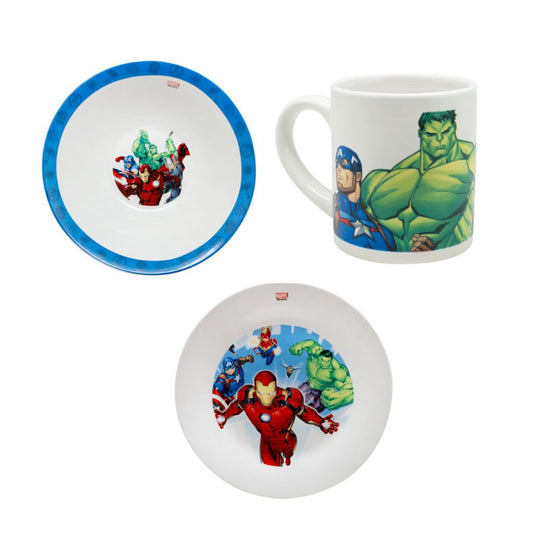 Set Desayuno 3Pcs Licencias Avengers