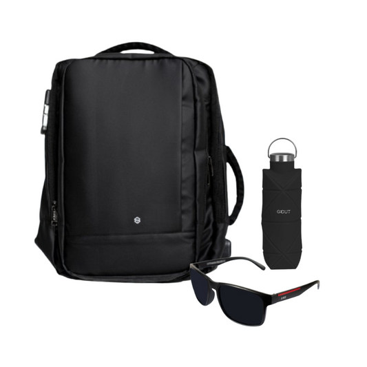 Combo 48% OFF: Mochila Viral 32L + Botella 700ml + Lentes de Sol Split