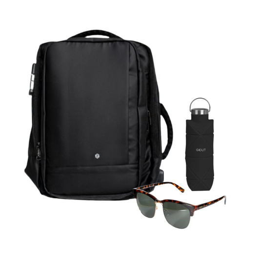 Combo 48% OFF: Mochila Viral 32L + Botella 700ml + Lentes de Sol Menorca