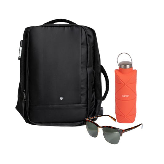 Combo: Mochila Viral 30L + Lentes de Sol Rotter & Krauss M2 + Botella 700ml Gout Coral