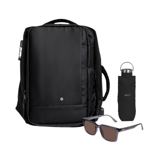 Combo 48% OFF: Mochila Viral 32L + Botella 700ml + Lentes de Sol Kuta