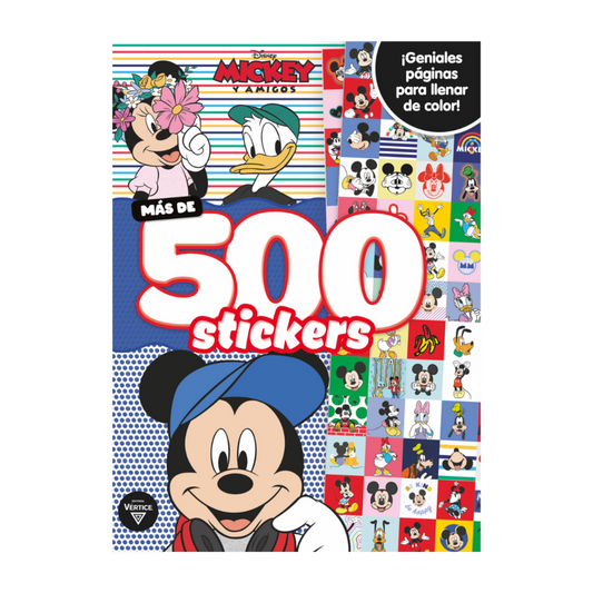 Libro actividades 500 stickers mickey