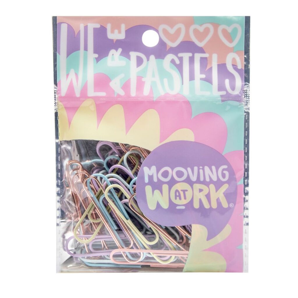 Maw pastel - clips grandes (25u)