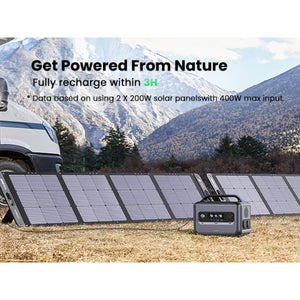 Energía Portátil UGREEN GS1200 1024Wh Con Carga Solar Hasta 400W