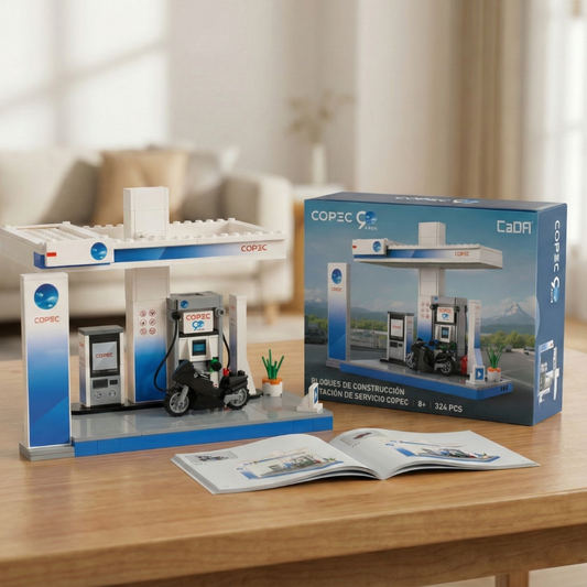 Estación de Servicio Copec – Juego de Bloques de construcción 324 Piezas