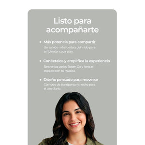 Parlante Boom Go Black Sleve